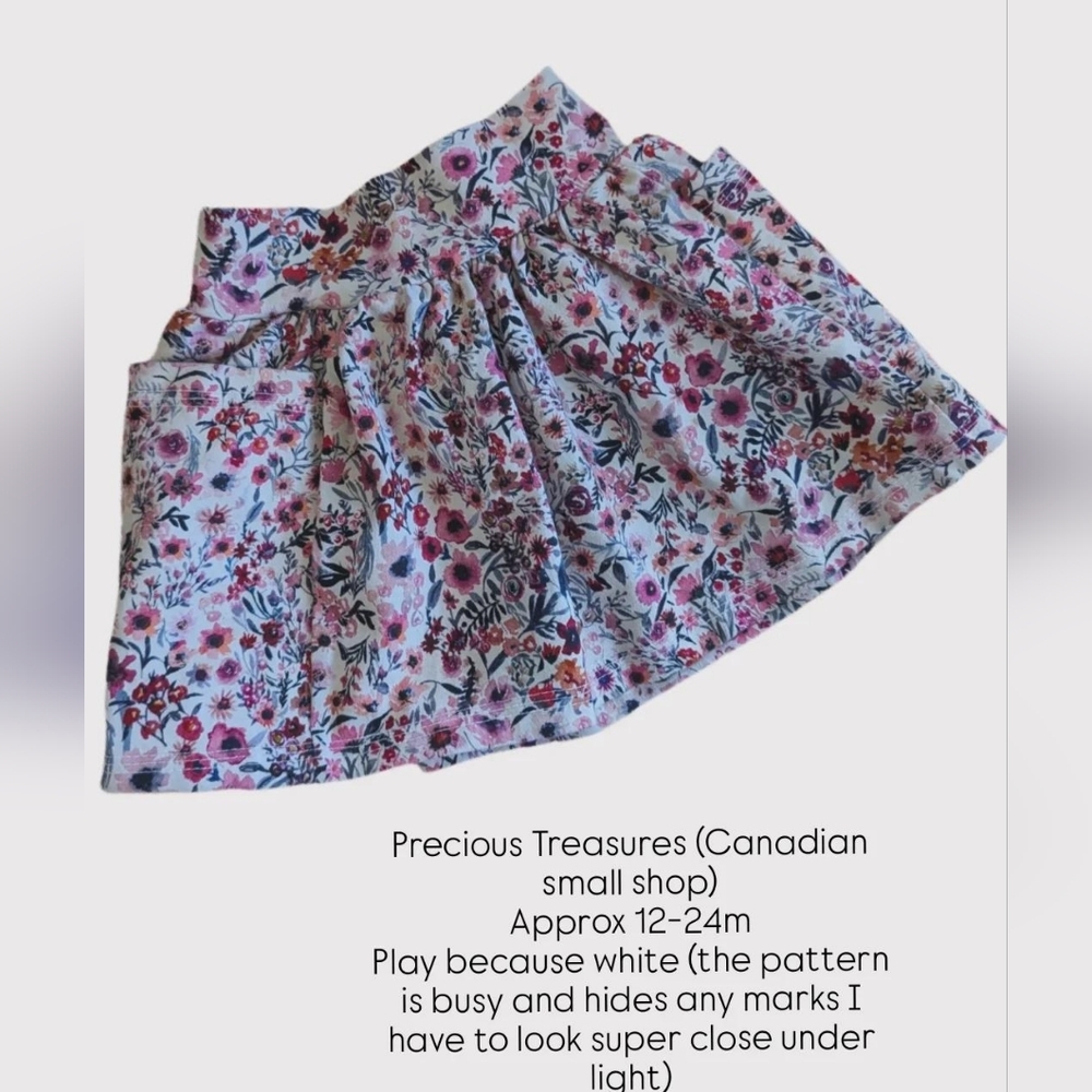 🇨🇦 Precious Treasures Charming Floral Skirt for Kids - Multicolor